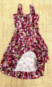 Robe Villa Borghese imprimé Toscane rouge. Taille 38, bretelles, ample