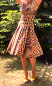Robe Du côté de Nogent. Guinguette. Taille 34. Coton imprimé pois