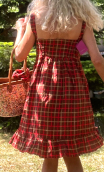 Robe Lolita. Carreaux métal terre cuite. Taille petit