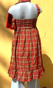 Robe Lolita. Carreaux métal terre cuite. Taille petit