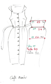 Robe Café Mambo imprimé Mon Atelier. Dos nu et boutonnée