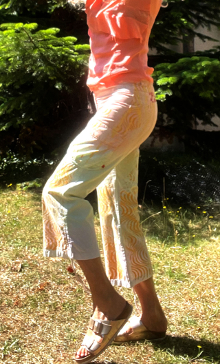 Pantacourt Baggy. Vegas. Taille 36. Coton imprimé look safari