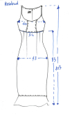Robe Latina café Rosebud. Taille 36. Coton stretch imprimé fleurs