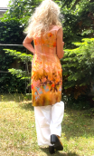 Robe Zazie. New Bagatelle, coton, sans manche, ajustée