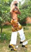 Robe Zazie. New Bagatelle, coton, sans manche, ajustée
