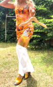 Robe Zazie. New Bagatelle, coton, sans manche, ajustée