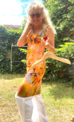 Robe Zazie. New Bagatelle, coton, sans manche, ajustée