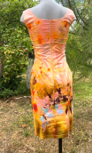 Robe Zazie. New Bagatelle, coton, sans manche, ajustée