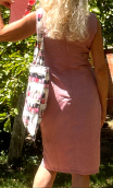 Robe Gina. Libération. Pois Rose. Taille 38, ajustée, décolletée
