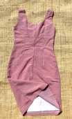 Robe Gina. Libération. Pois Rose. Taille 38, ajustée, décolletée