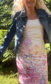 Blouson zippé. Denim. Taille 36. Ajusté et court
