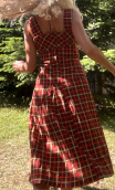 Robe Le Grand Rex. Carreaux. Taille 38. Imprimé tissu mémoire de forme