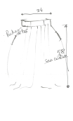 Jupe Lampions. Pretty woman. Taille 36. Polyester viscose stretch