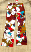 Pantalon Saxo imprimé Miami. Taille 42, ethnic, stretch