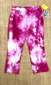 Pantacourt Johnny. Voyage rose. Taille 38. Coton tie & dye rose