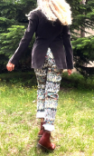 Pantalon Charlie. Grigri. Taille 36. Imprimé coton Pièce unique