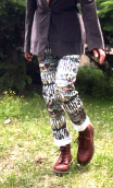 Pantalon Charlie. Grigri. Taille 36. Imprimé coton Pièce unique