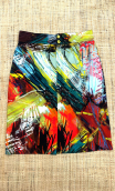 Jupe Crayon imprimée Barcelona. Coton stretch. Taille 38