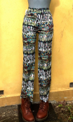 Pantalon Charlie. Grigri. Taille 36. Imprimé coton Pièce unique