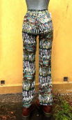 Pantalon Charlie. Grigri. Taille 36. Imprimé coton Pièce unique
