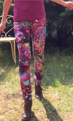 Pantalon Charlie. L'Arbre de Judée. Taille 36. Pièce unique