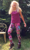 Pantalon Charlie. L'Arbre de Judée. Taille 36. Pièce unique