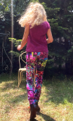 Pantalon Charlie. L'Arbre de Judée. Taille 36. Pièce unique