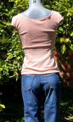 Top Nijinski jersey nid d'abeille Rose