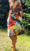 Robe Cinecitta imprimé Barcelona. Coton