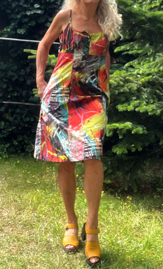 Robe Cinecitta imprimé Barcelona. Coton
