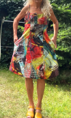 Robe Cinecitta imprimé Barcelona. Coton