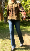  Veste Georgia. Deep Purple. Taille 42. Forme western stretch, imprimé