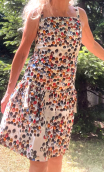 Robe Stella imprimé Capsules, fines bretelles, taille basse