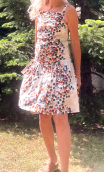 Robe Stella imprimé Capsules, fines bretelles, taille basse