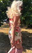 Tunique Anémones. Viscose imprimée fleurs, robe courte petite