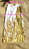 Jupe The Wall ocre jaune. Taille 36. Coton imprimé stretch