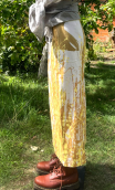 Jupe The Wall ocre jaune. Taille 36. Coton imprimé stretch
