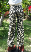 Pantalon Saxo. Imprimé camouflage. Petit. Polyester coton, chic