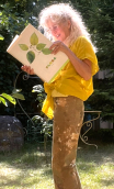 Kimono Indira. Atlantide curry. Veste non doublée hippy chic