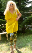 Kimono Indira. Atlantide curry. Veste non doublée hippy chic