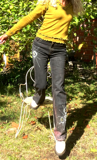 Pantalon Saxo. Comètes. Taille 36