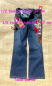 Pantalon Saxo. Collector. Denim Stone. 36 et 42, artisanal