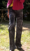 Pantalon Crimson. Autumn leaves. Gris. Taille 38, large,coton stretch