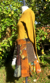 Jupe courte évasée Mercerie. Taille 40