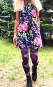 Robe Belladonna. Taille 36/38. Chasuble velours imprimé fleurs