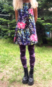 Robe Belladonna. Taille 36/38. Chasuble velours imprimé fleurs
