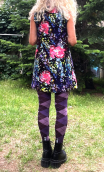 Robe Belladonna. Taille 36/38. Chasuble velours imprimé fleurs