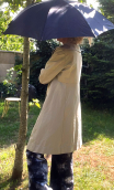 Trench Nouvelle vague. Froggies. Mastic. Manteau imperméable taille 40