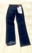 Pantalon Melrose. Fougères argent. Taille 36, denim stretch, ajusté