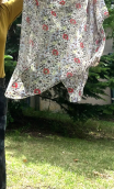 Etole. Chiffon de fleurs. Foulard imprimé en soie, chèche élégant